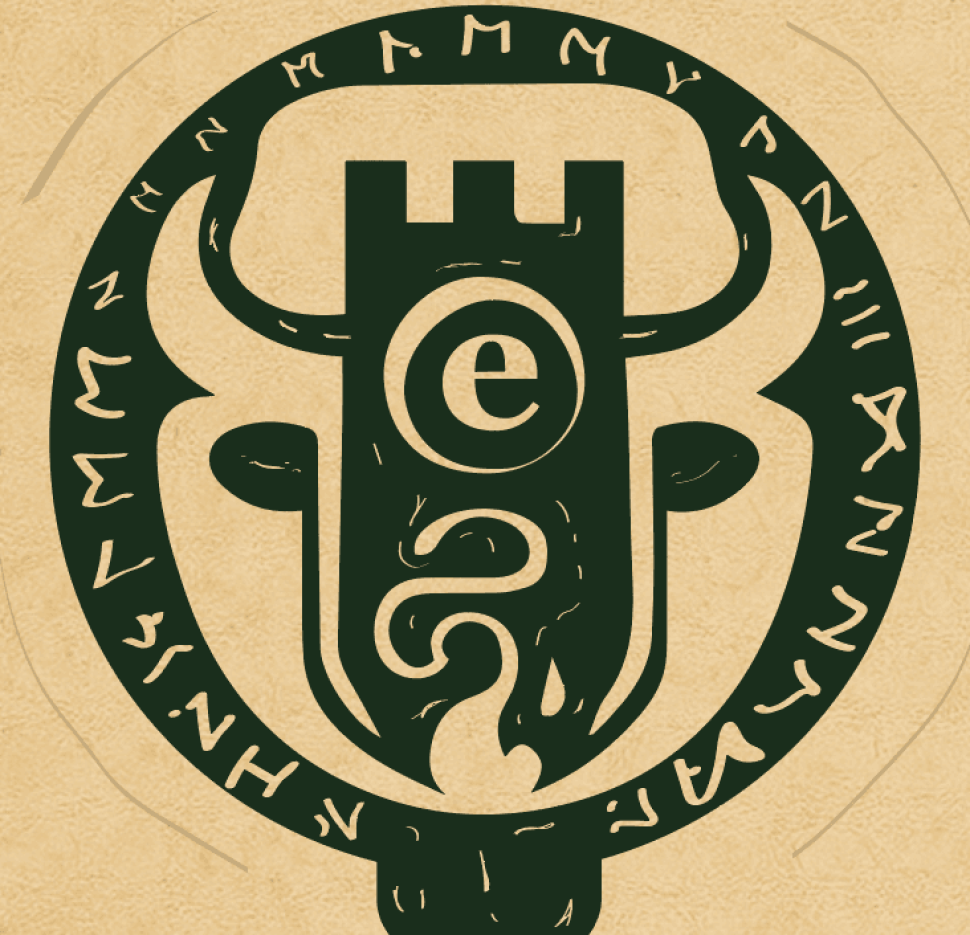 Cartel del evento Estudios Abiertos Cholula 2025, con llave ritual y estética mitopoética.