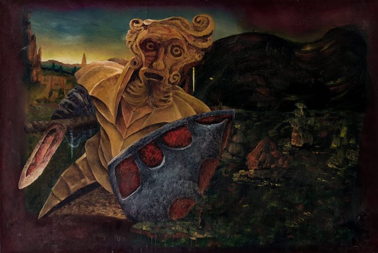 El guerrero 90 x 70 cm Óleo sobre tela 2014