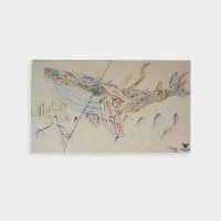 Loseta ritual del Ocaso de Ḫemet-Rāqet, última ballena celestial. Representa la caída que marcó el cráter Jaraka en Vayú.